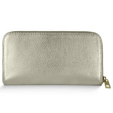 Italian Genuine Metallic Calf Leather Wallet 651088 - TAKEASY - Flyclothing LLC