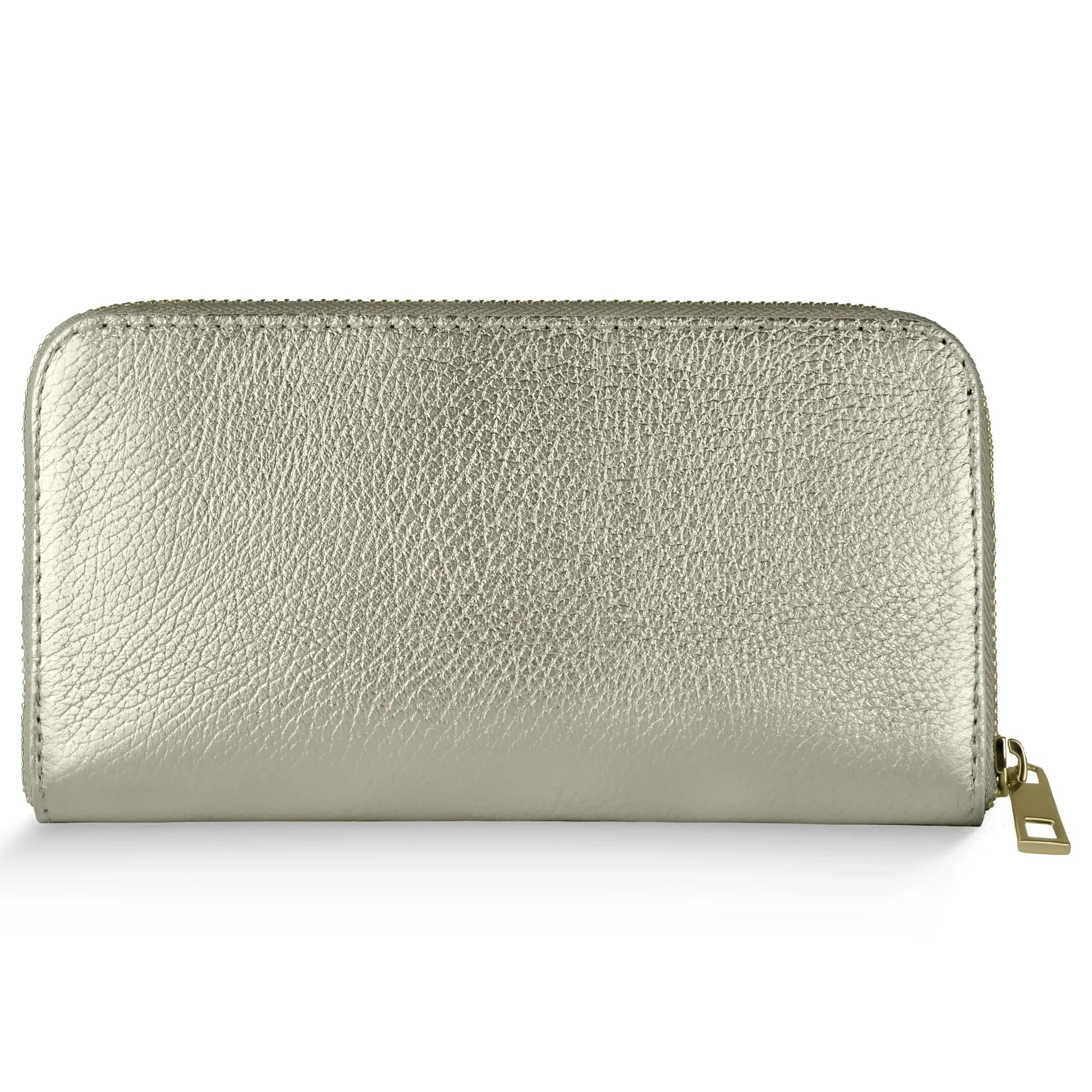 Italian Genuine Metallic Calf Leather Wallet 651088 - TAKEASY - Flyclothing LLC