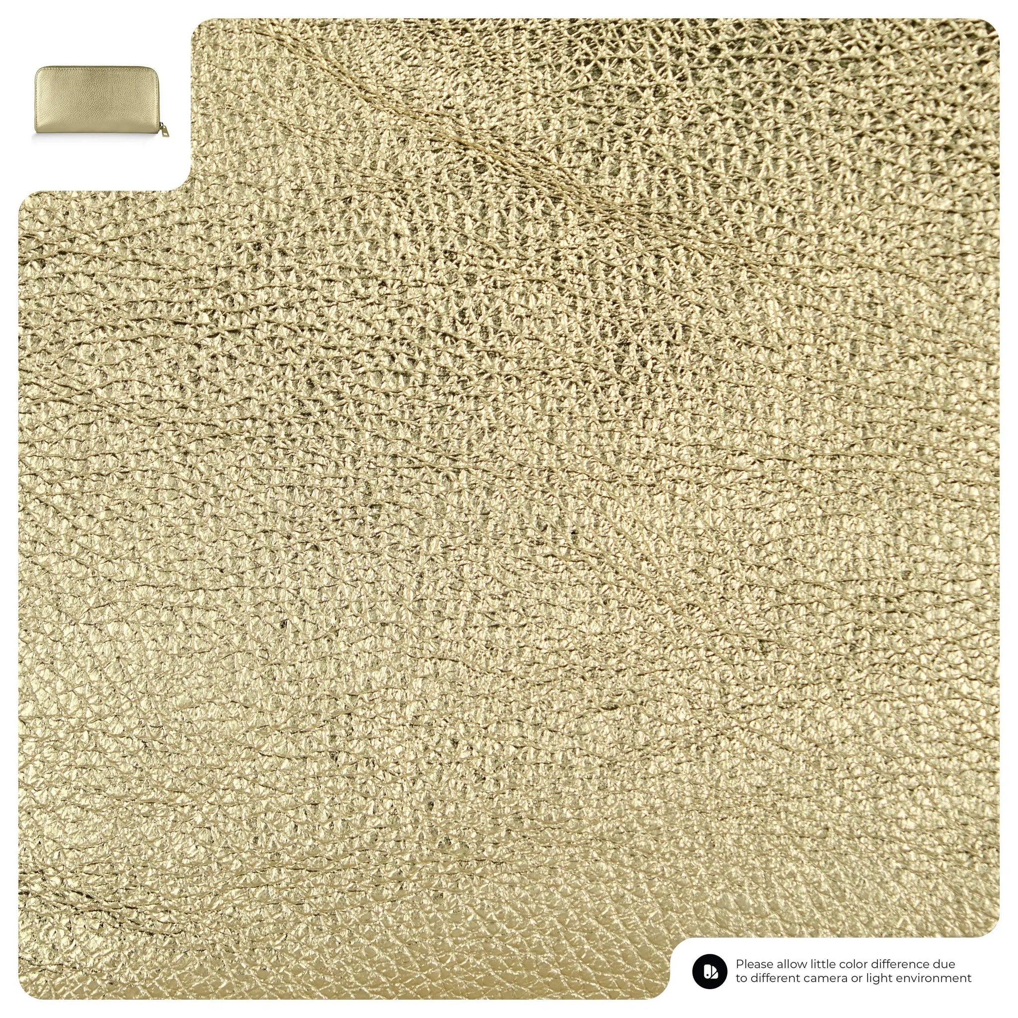 Italian Genuine Metallic Calf Leather Wallet 651088 - TAKEASY - Flyclothing LLC