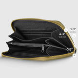 Italian Genuine Metallic Calf Leather Wallet 651088 - TAKEASY - Flyclothing LLC