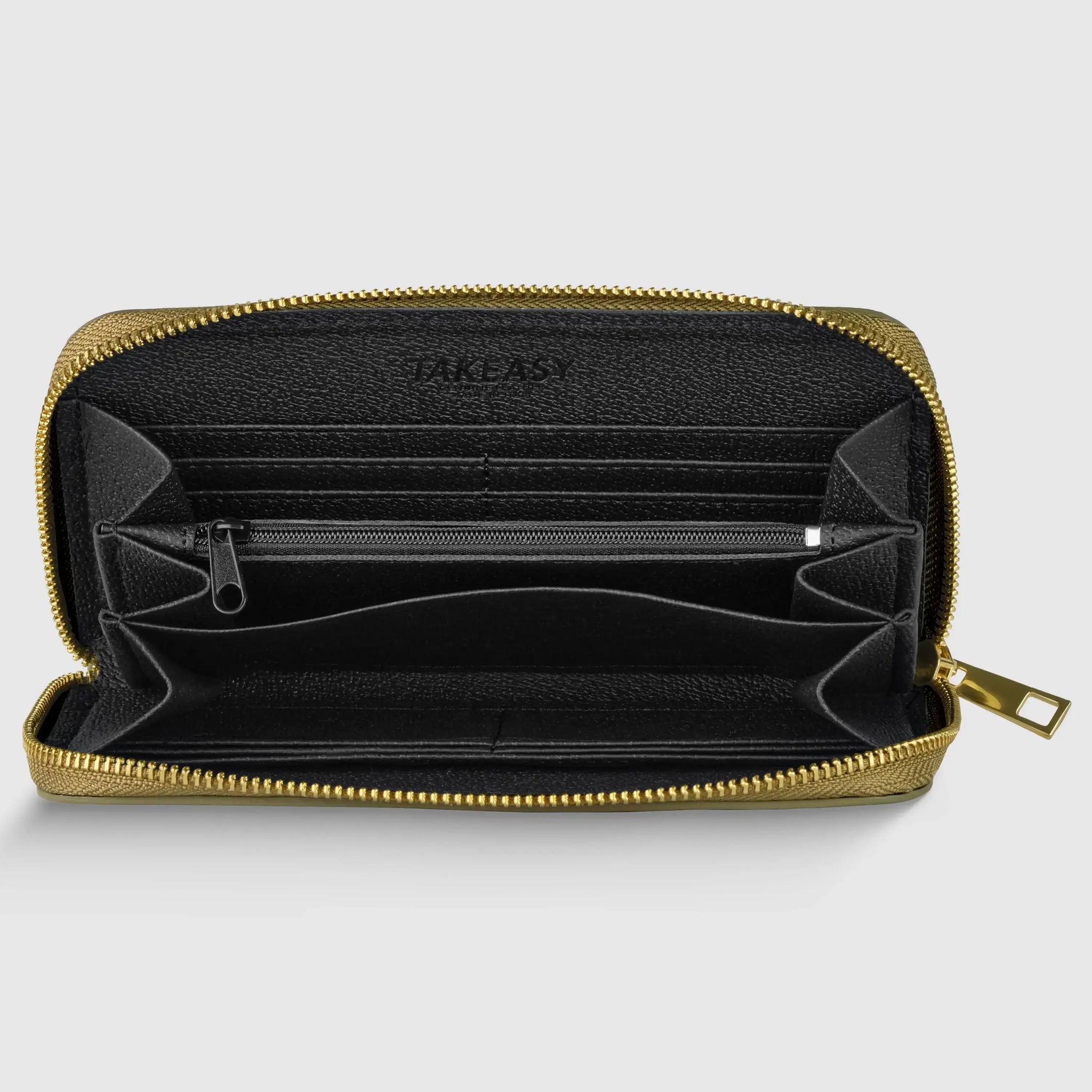 Italian Genuine Metallic Calf Leather Wallet 651088 - TAKEASY - Flyclothing LLC
