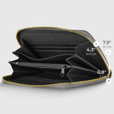 Italian Genuine Metallic Calf Leather Wallet 651088 - TAKEASY - Flyclothing LLC