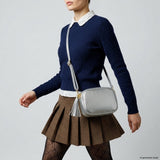 Italian Metallic Full-Grain Leather Crossbody Bag | Napoli - TAKEASY - Flyclothing LLC