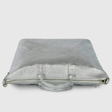 Italian Genuine Metallic Suede Top-Handle Bag 112334 - TAKEASY - Flyclothing LLC