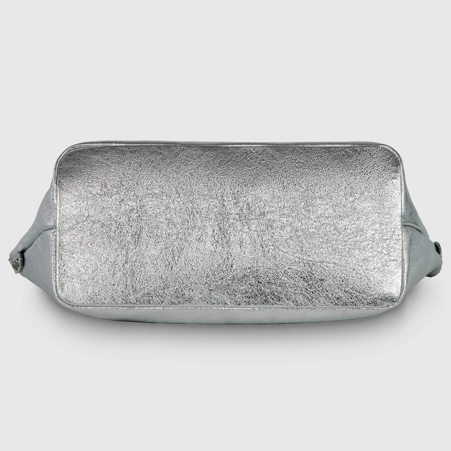 Italian Genuine Metallic Suede Top-Handle Bag 112334 - TAKEASY - Flyclothing LLC