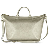 Italian Genuine Metallic Suede Top-Handle Bag 112334 - TAKEASY - Flyclothing LLC