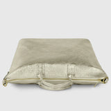 Italian Genuine Metallic Suede Top-Handle Bag 112334 - TAKEASY - Flyclothing LLC