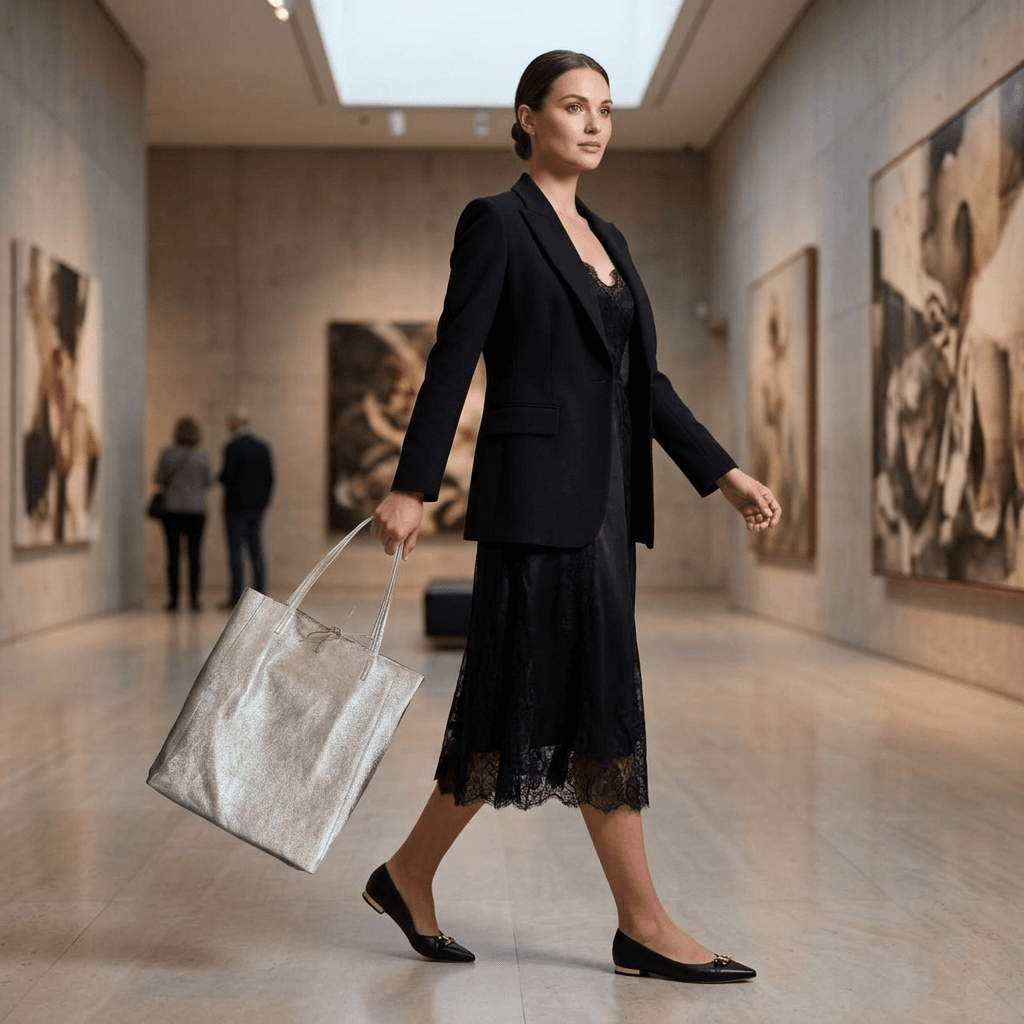 Italian Genuine Metallic Suede Tote Bag 201718 - TAKEASY - Flyclothing LLC