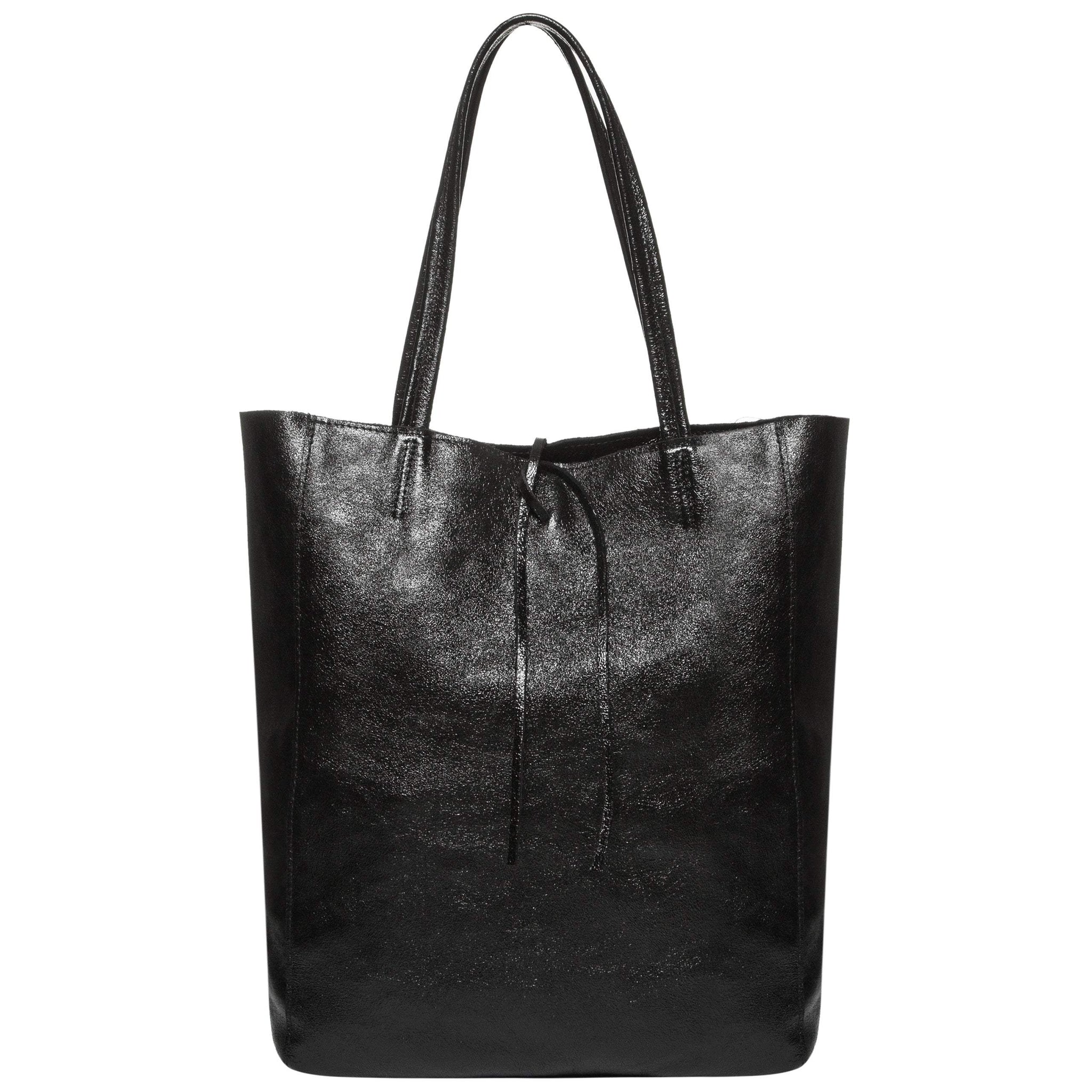 Italian Genuine Metallic Suede Tote Bag 201718 - TAKEASY - Flyclothing LLC