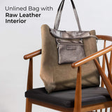 Italian Genuine Metallic Suede Tote Bag 201718 - TAKEASY - Flyclothing LLC