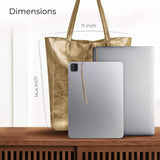 Italian Genuine Metallic Suede Tote Bag 201718 - TAKEASY - Flyclothing LLC