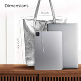 Italian Genuine Metallic Suede Tote Bag 201718 - TAKEASY - Flyclothing LLC