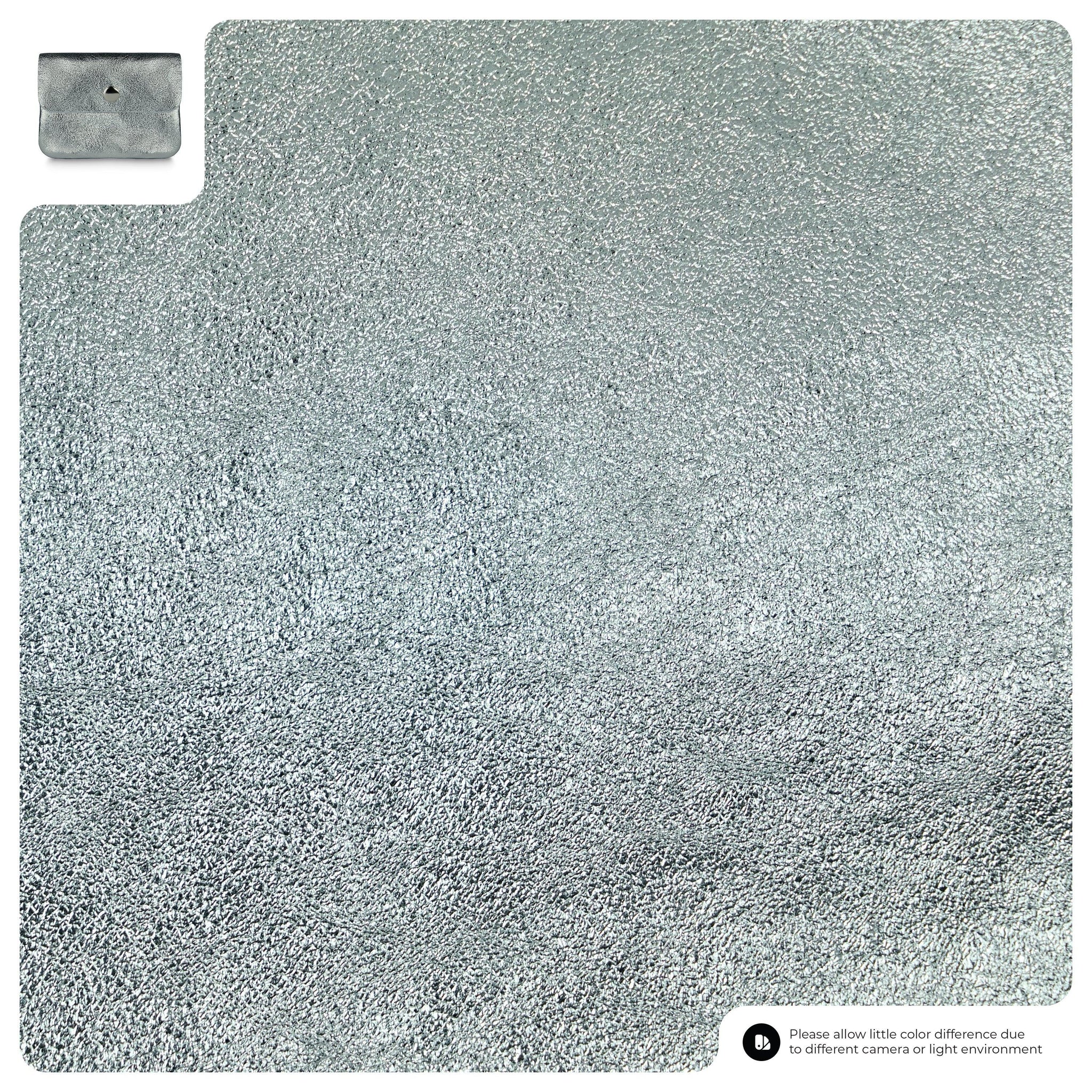 Metallic Suede Leather Wallet - TAKEASY - Flyclothing LLC