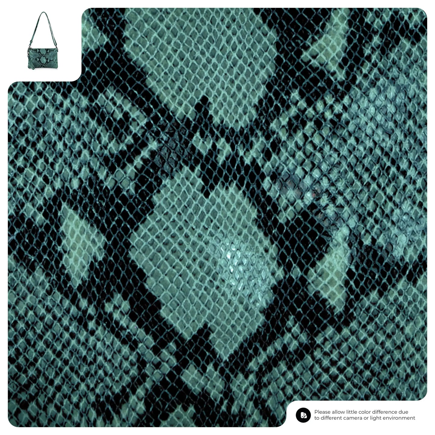 Italian Genuine Python-Print Suede Crossbody Bag 111301 - TAKEASY - Flyclothing LLC