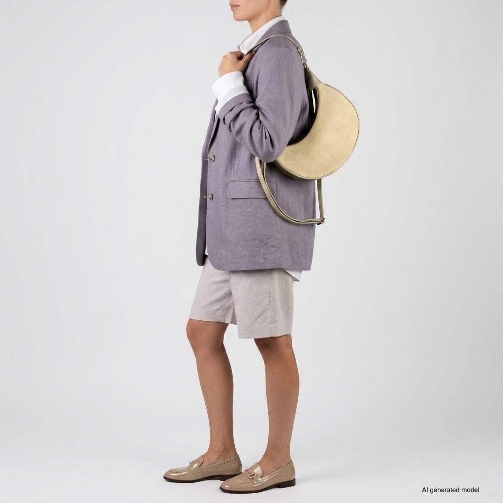 Italian Genuine Suede & Calf Leather Shoulder Bag 222024 - TAKEASY - Flyclothing LLC