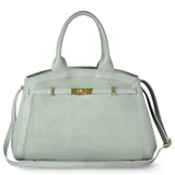 Italian Genuine Suede & Calf Leather Top-Handle Bag 333155 - TAKEASY - Flyclothing LLC