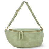 Italian Genuine Suede Crossbody Bag 211955 - TAKEASY - Flyclothing LLC