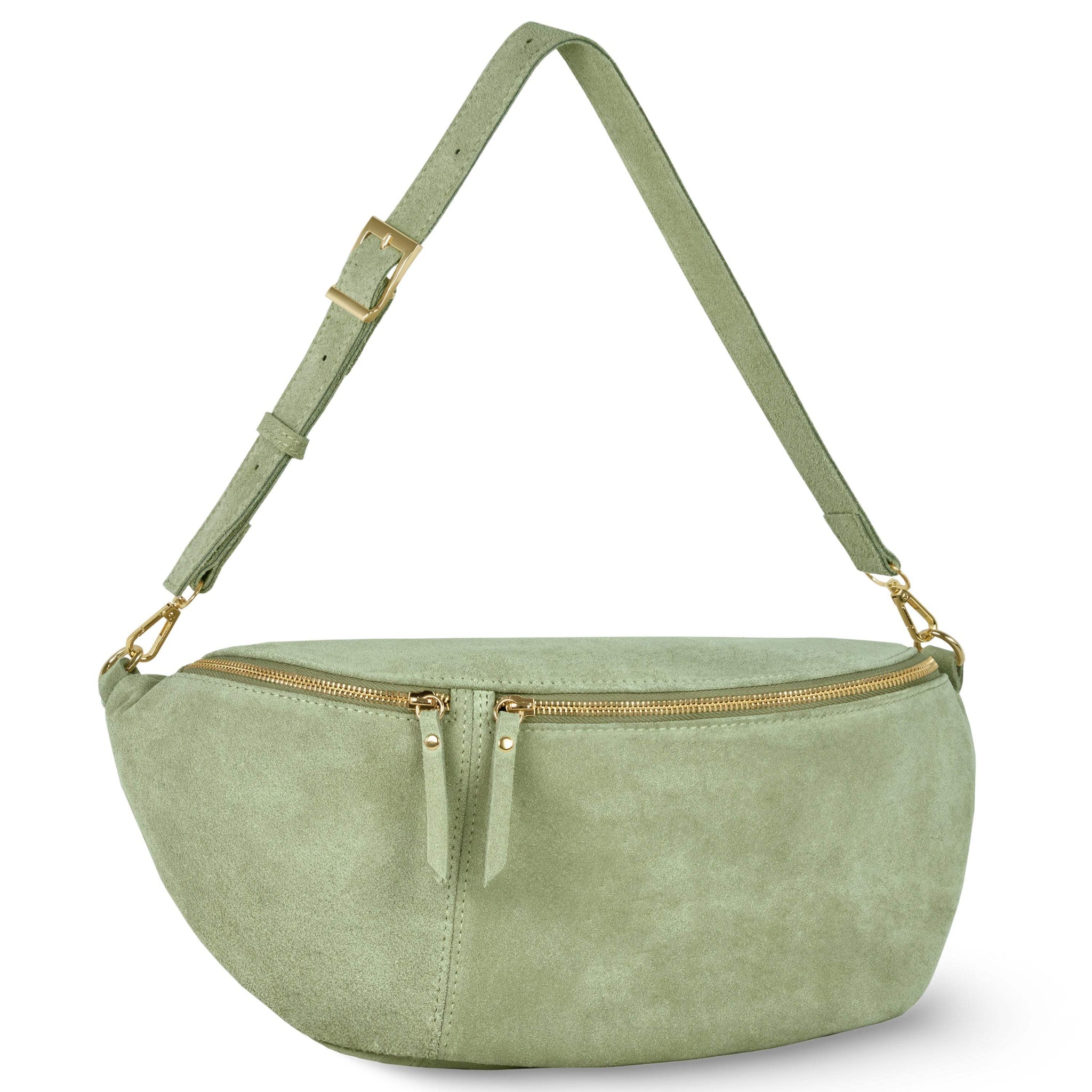 Italian Genuine Suede Crossbody Bag 211955 - TAKEASY - Flyclothing LLC