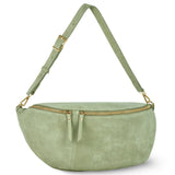 Italian Genuine Suede Crossbody Bag 211955 - TAKEASY - Flyclothing LLC