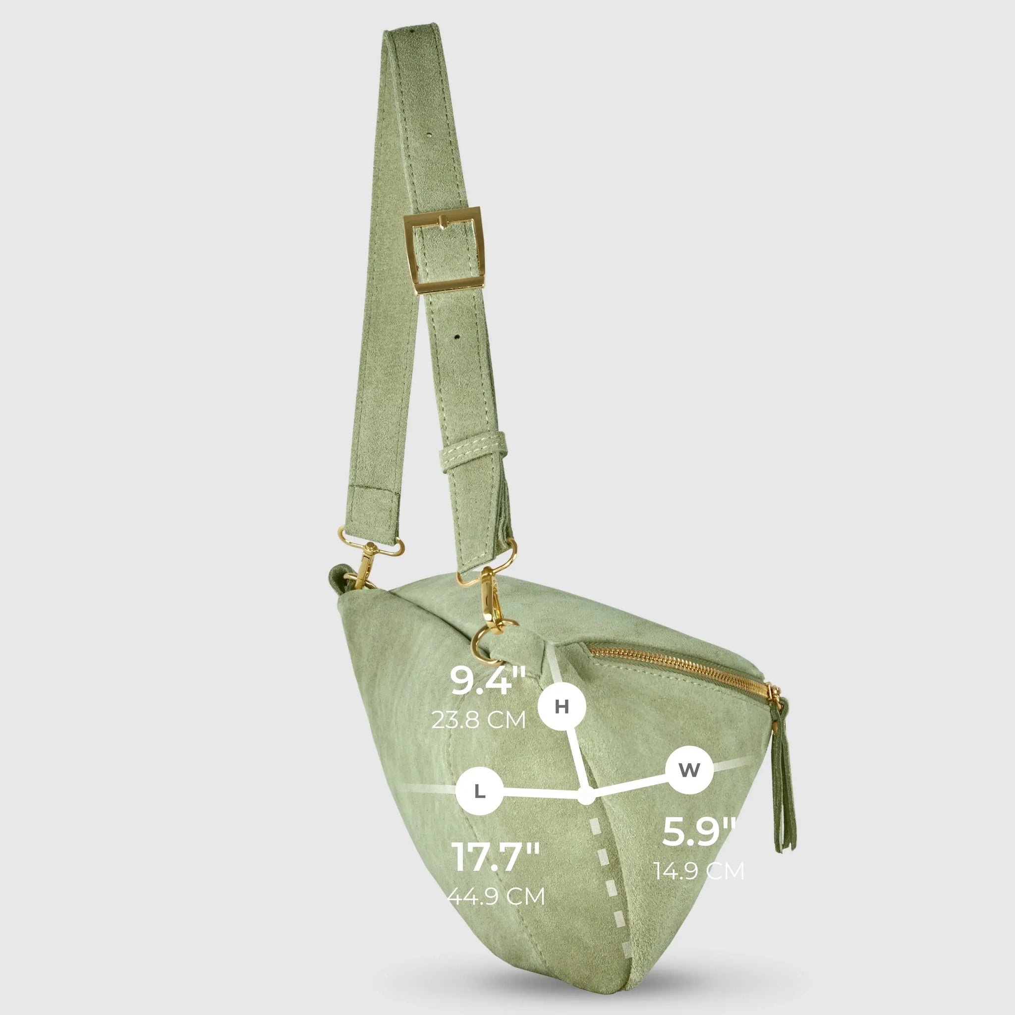Italian Genuine Suede Crossbody Bag 211955 - TAKEASY - Flyclothing LLC