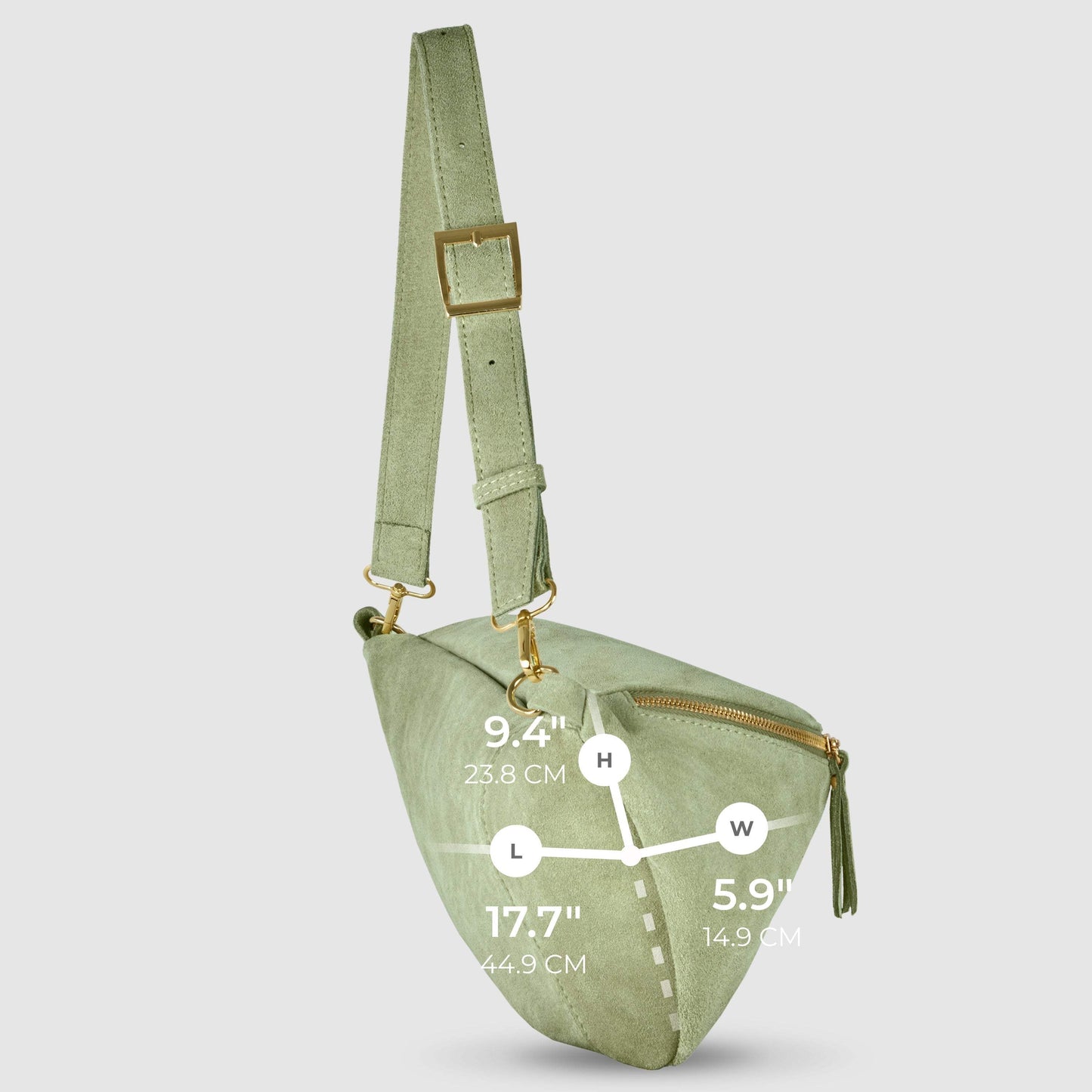 Italian Genuine Suede Crossbody Bag 211955 - TAKEASY - Flyclothing LLC