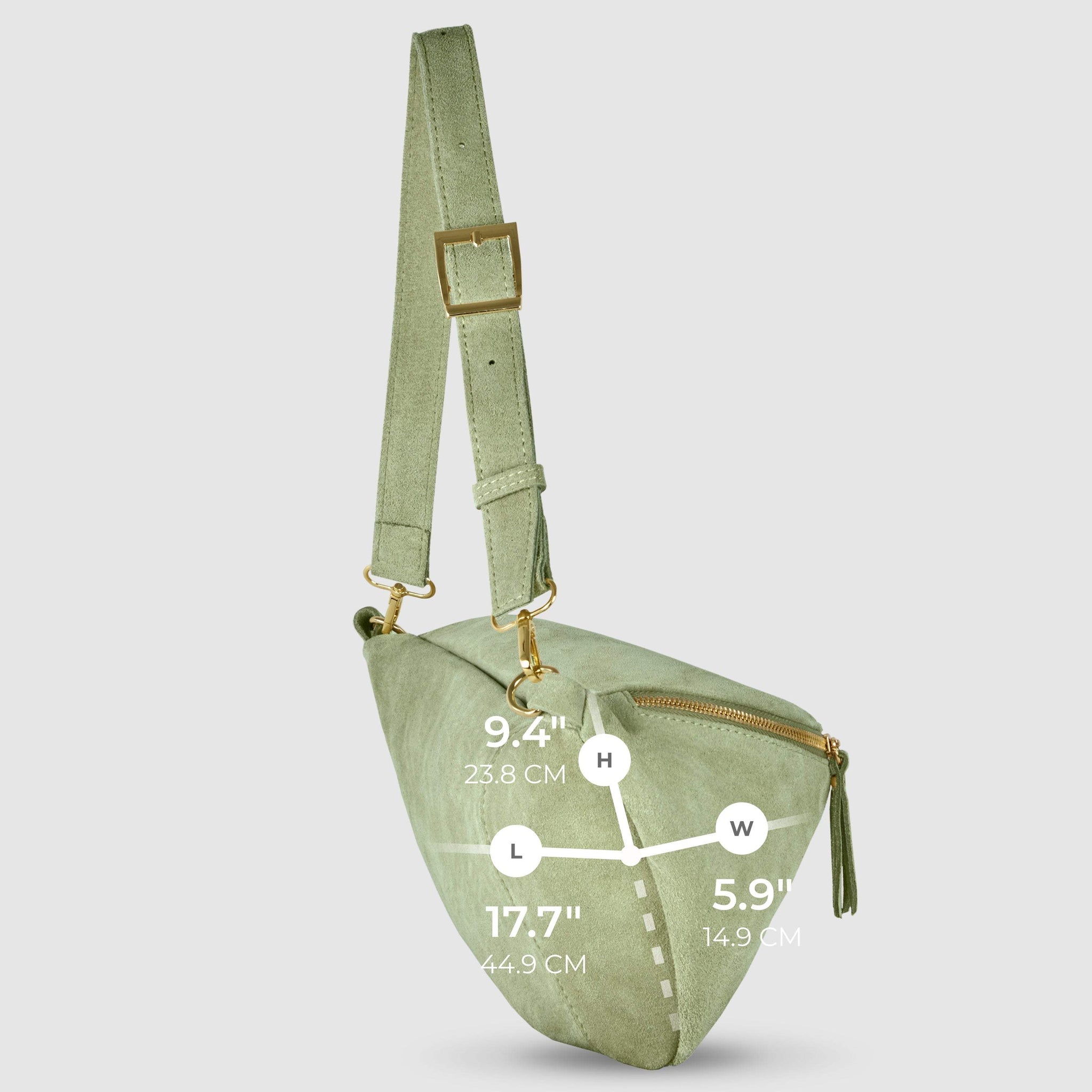 Italian Genuine Suede Crossbody Bag 211955 - TAKEASY - Flyclothing LLC