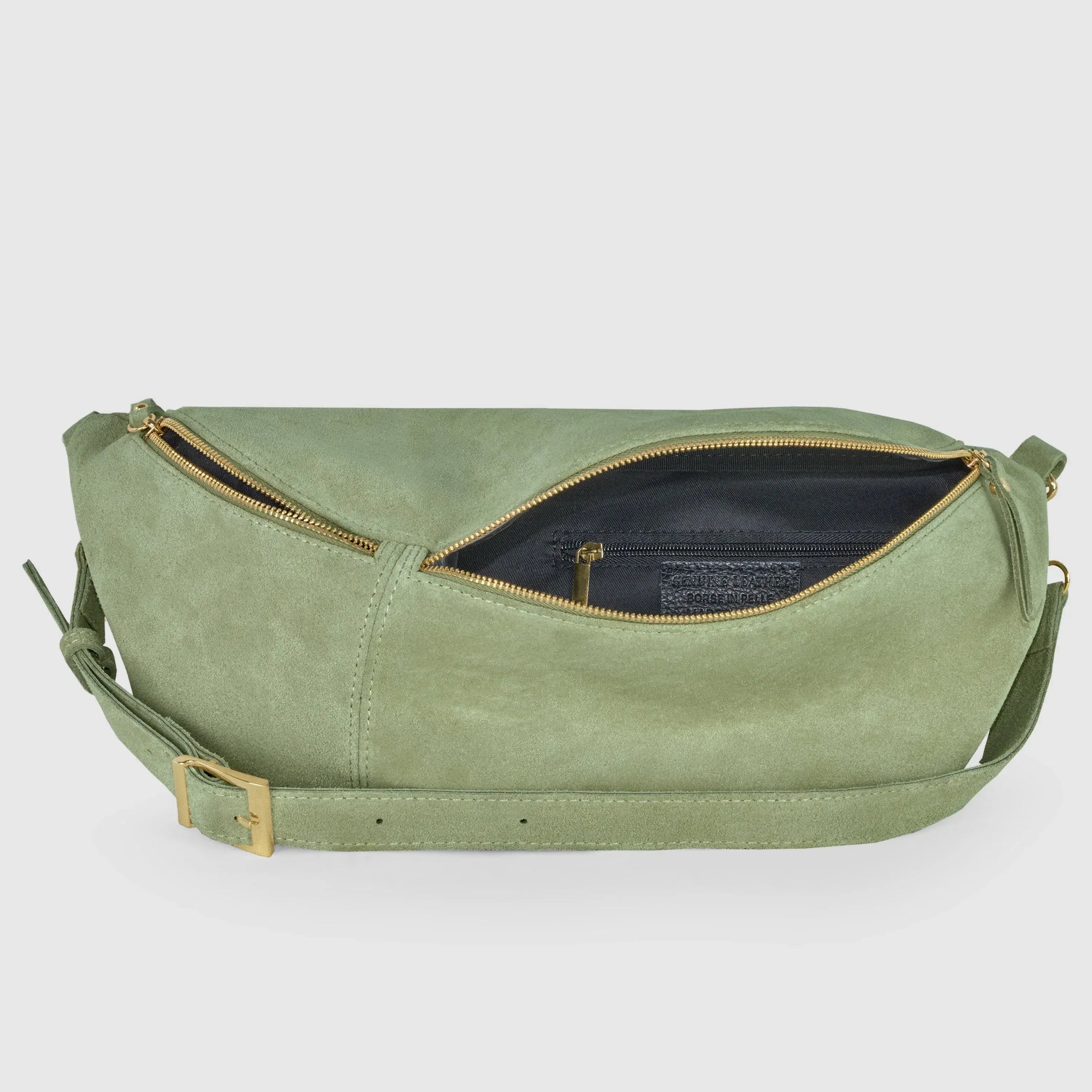 Italian Genuine Suede Crossbody Bag 211955 - TAKEASY - Flyclothing LLC