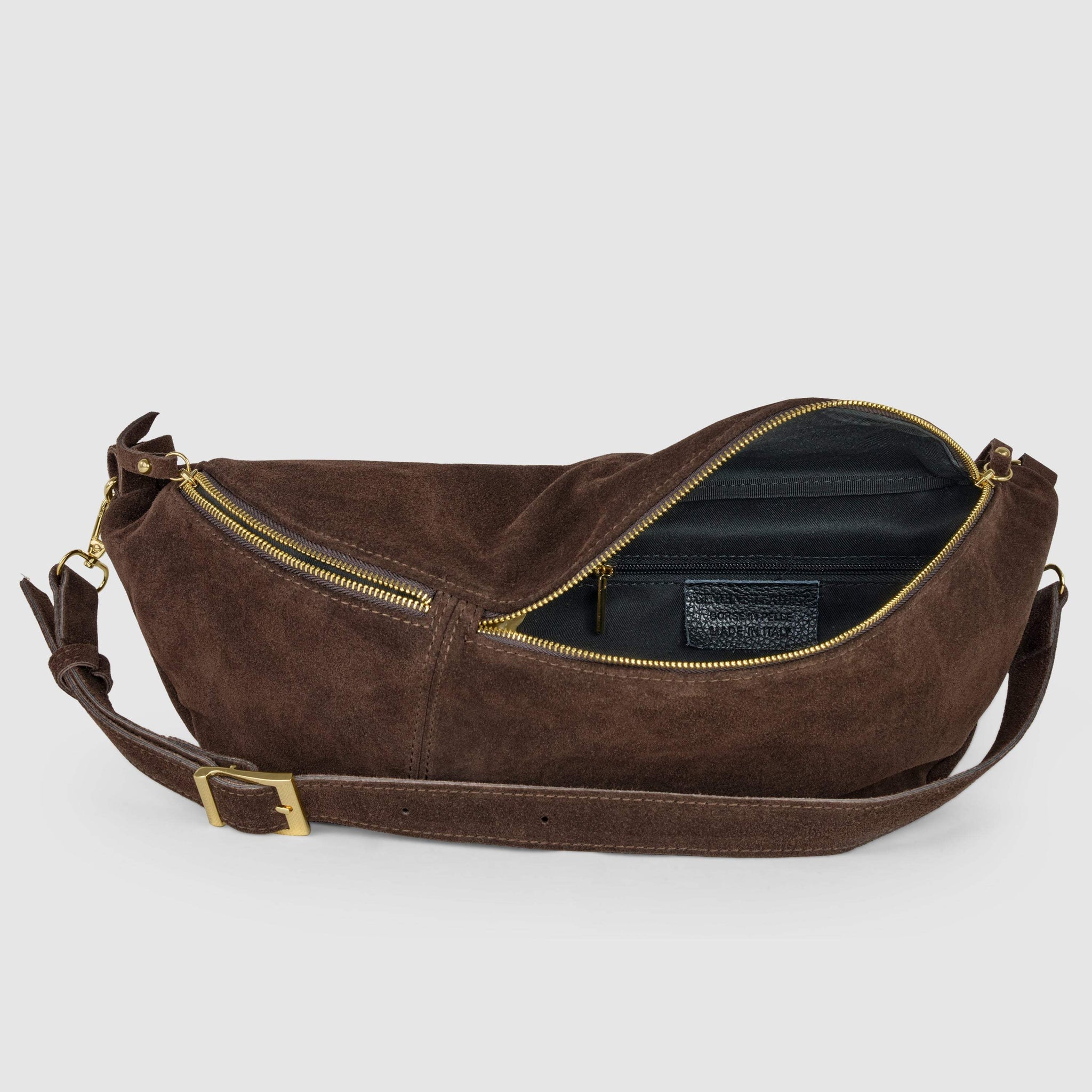 Italian Genuine Suede Crossbody Bag 211955 - TAKEASY - Flyclothing LLC