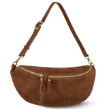 Italian Genuine Suede Crossbody Bag 211955 - TAKEASY - Flyclothing LLC