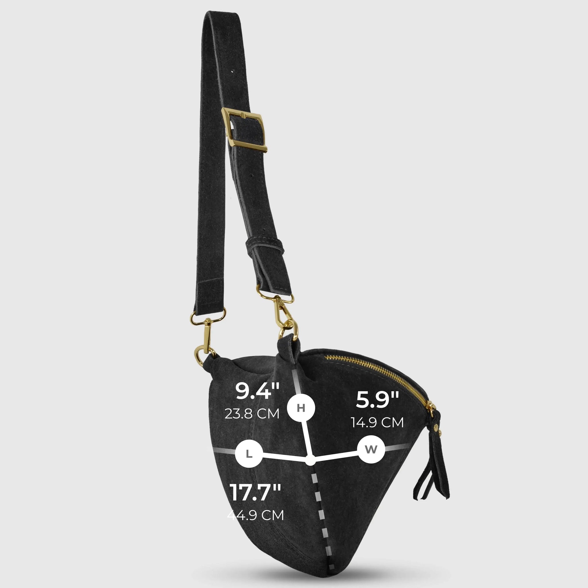 Italian Genuine Suede Crossbody Bag 211955 - TAKEASY - Flyclothing LLC