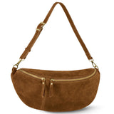 Italian Genuine Suede Crossbody Bag 211955 - TAKEASY - Flyclothing LLC