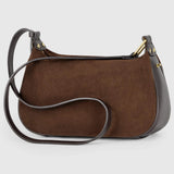 Italian Genuine Suede Crossbody Bag 242265 - TAKEASY - Flyclothing LLC