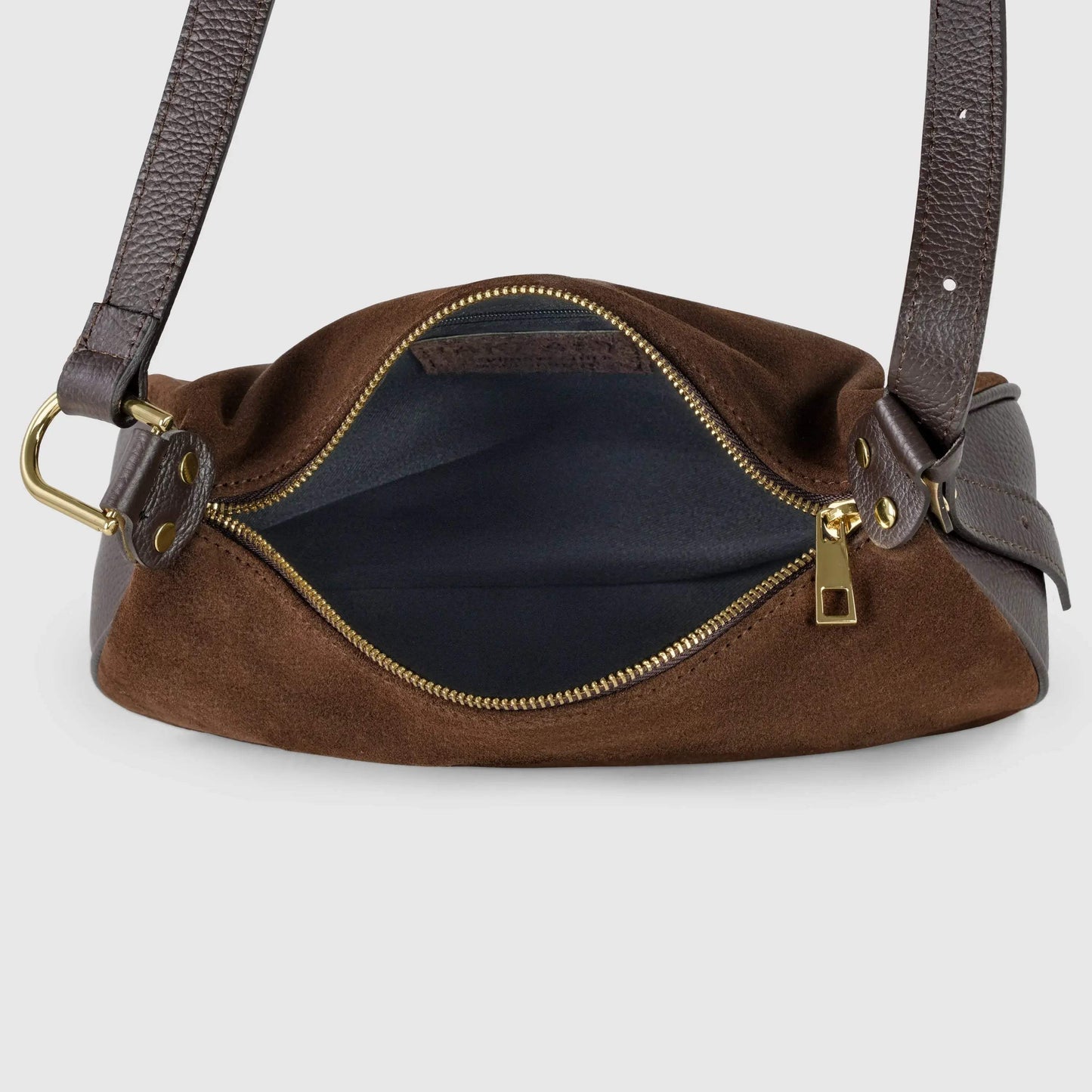 Italian Genuine Suede Crossbody Bag 242265 - TAKEASY - Flyclothing LLC
