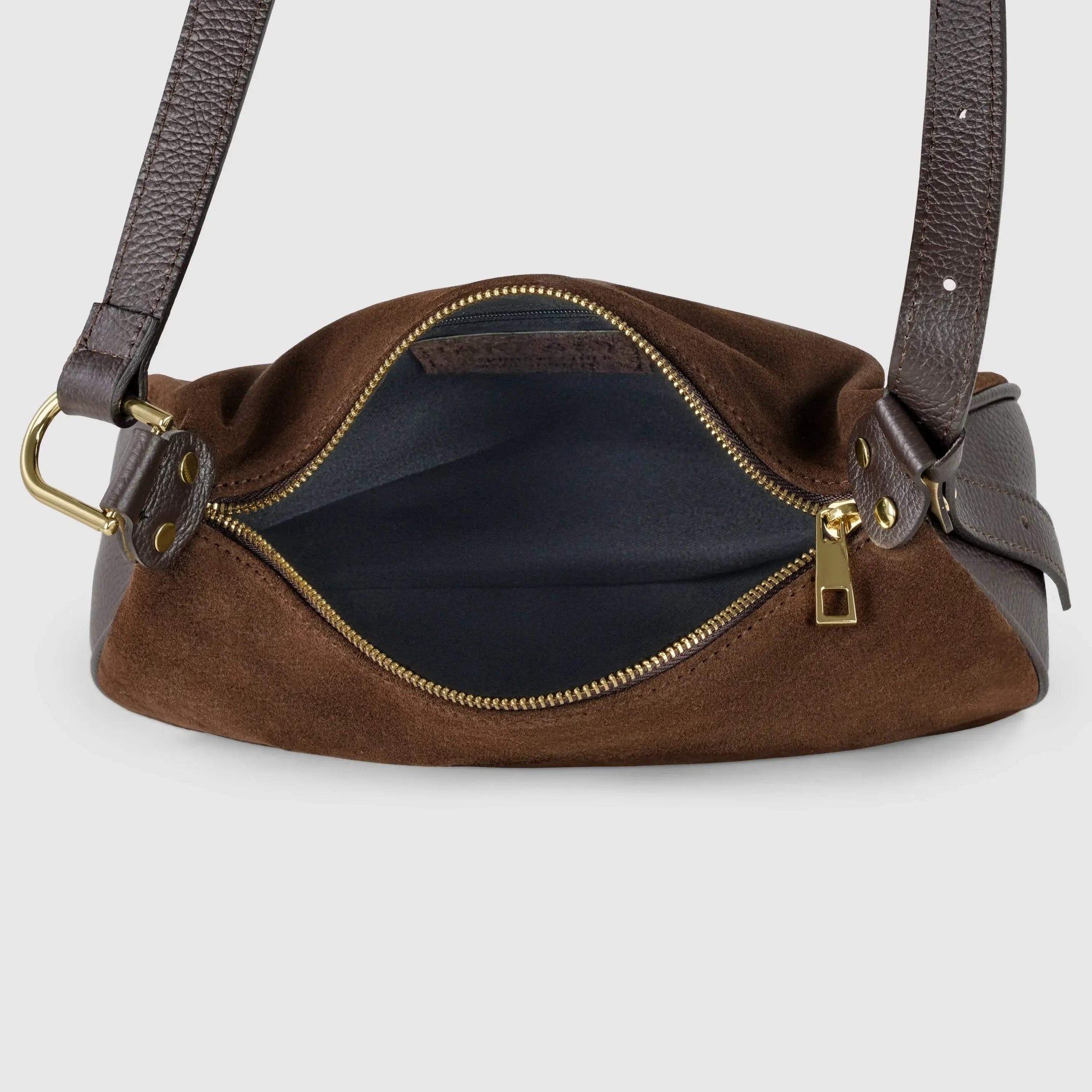 Italian Genuine Suede Crossbody Bag 242265 - TAKEASY - Flyclothing LLC