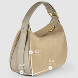 Italian Genuine Suede Crossbody Bag 242265 - TAKEASY - Flyclothing LLC