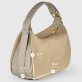 Italian Genuine Suede Crossbody Bag 242265 - TAKEASY - Flyclothing LLC