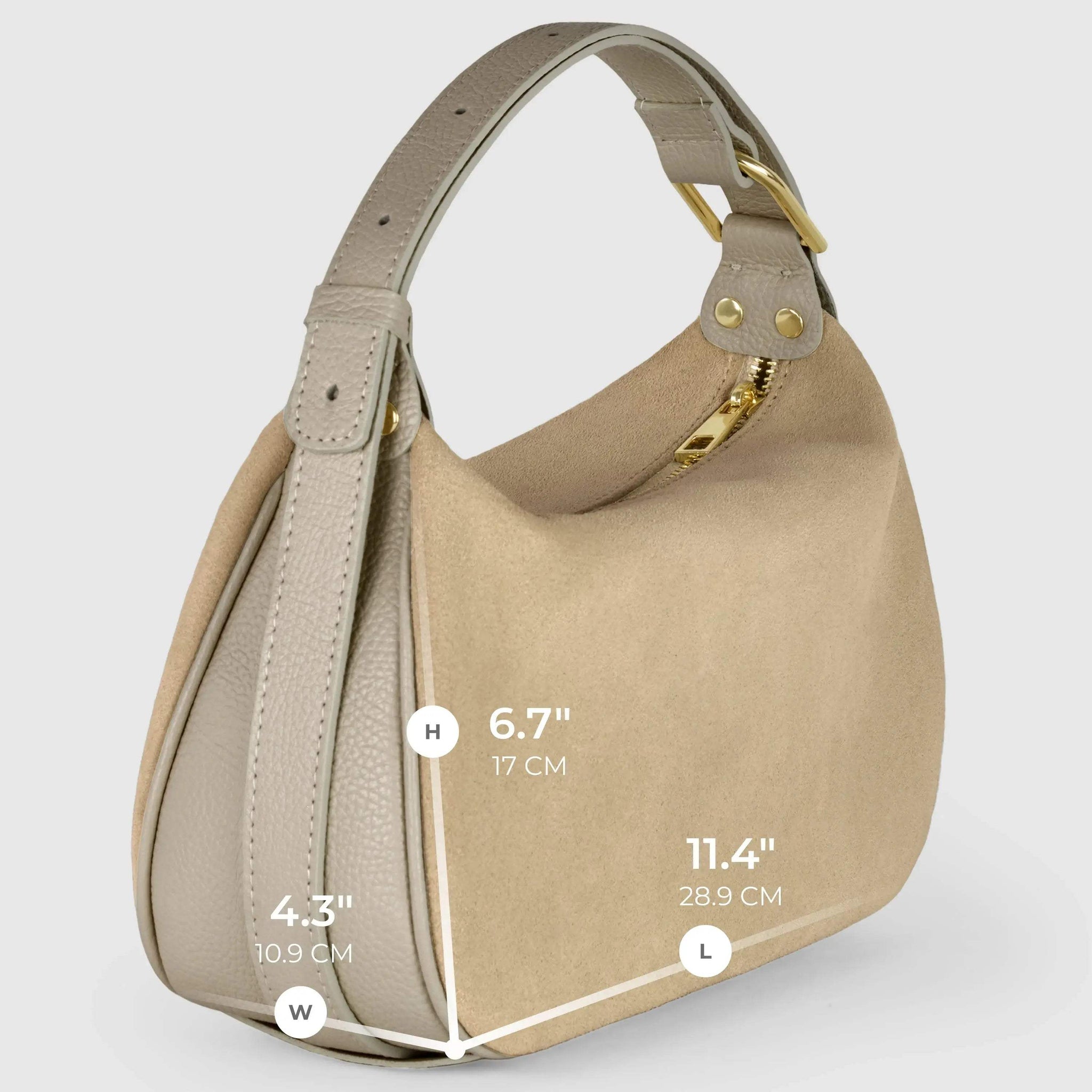 Italian Genuine Suede Crossbody Bag 242265 - TAKEASY - Flyclothing LLC