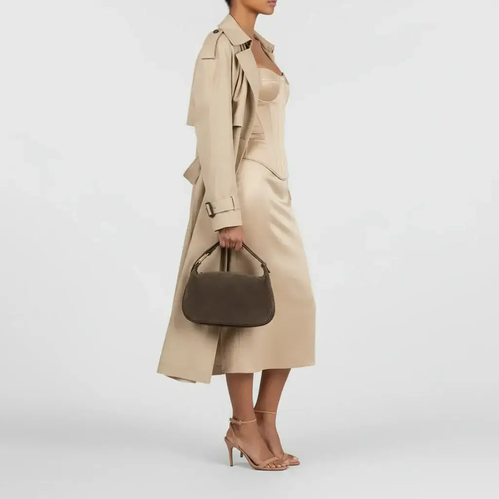 Italian Genuine Suede Crossbody Bag 242265 - TAKEASY - Flyclothing LLC
