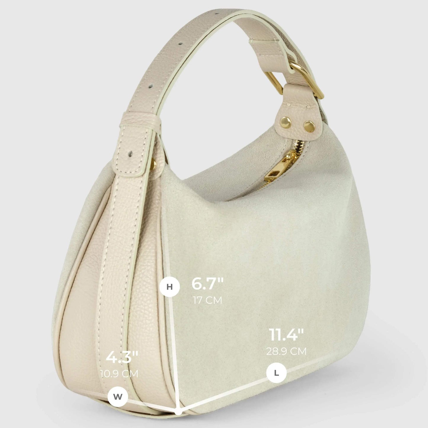 Italian Genuine Suede Crossbody Bag 242265 - TAKEASY - Flyclothing LLC