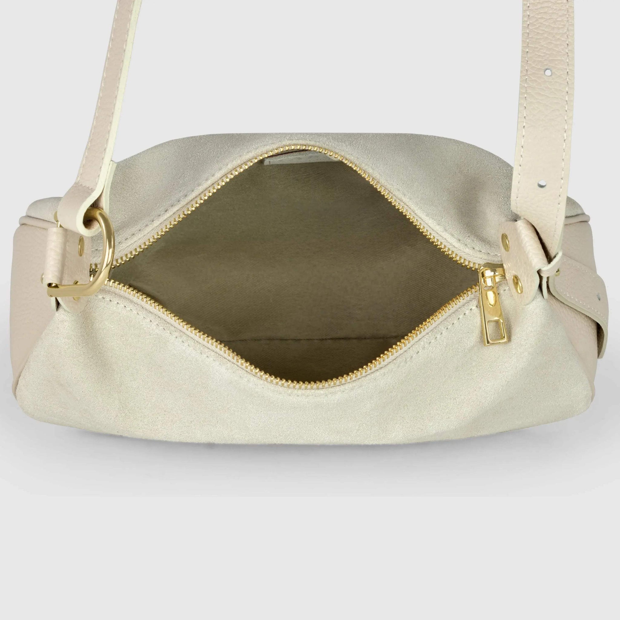 Italian Genuine Suede Crossbody Bag 242265 - TAKEASY - Flyclothing LLC