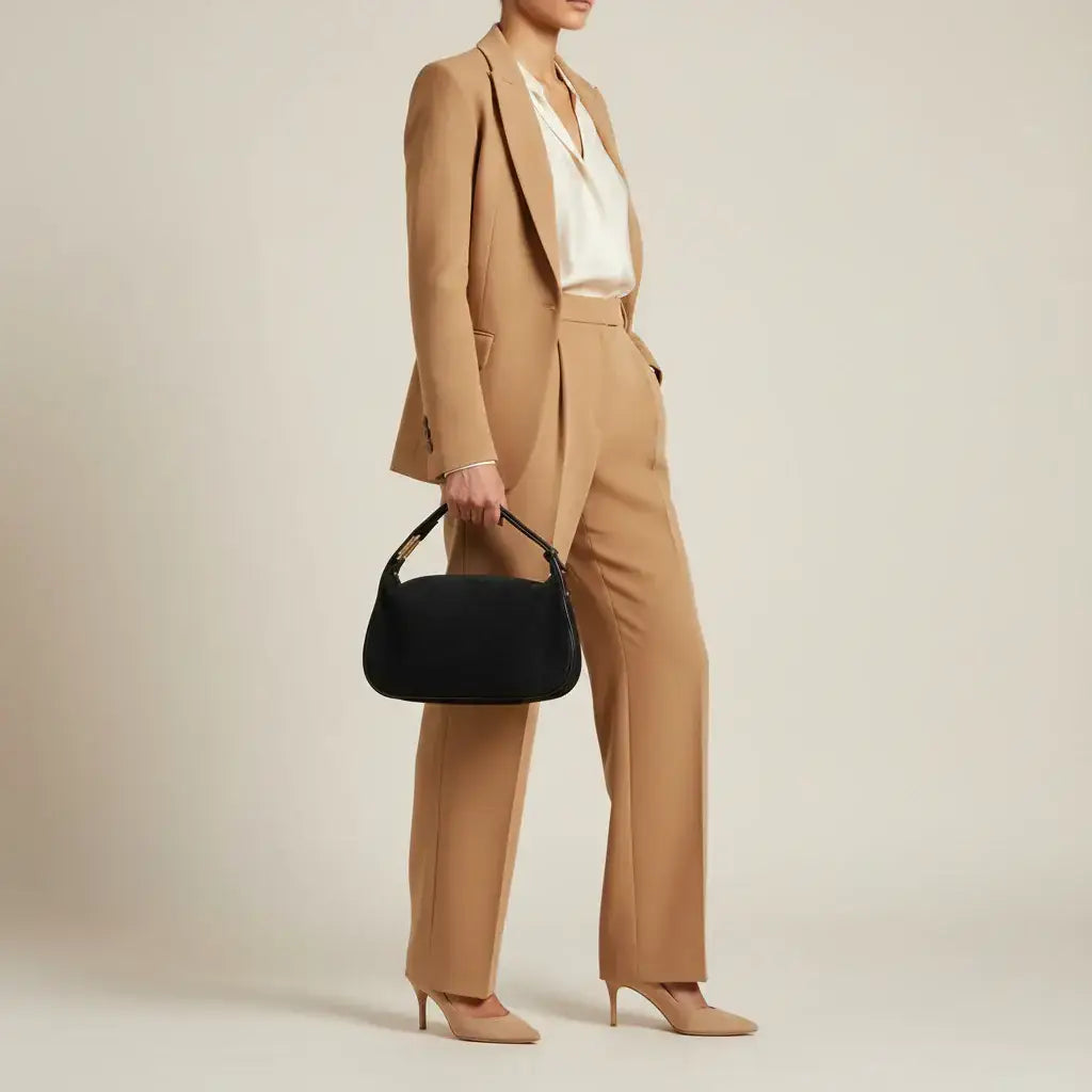 Italian Genuine Suede Crossbody Bag 242265 - TAKEASY - Flyclothing LLC