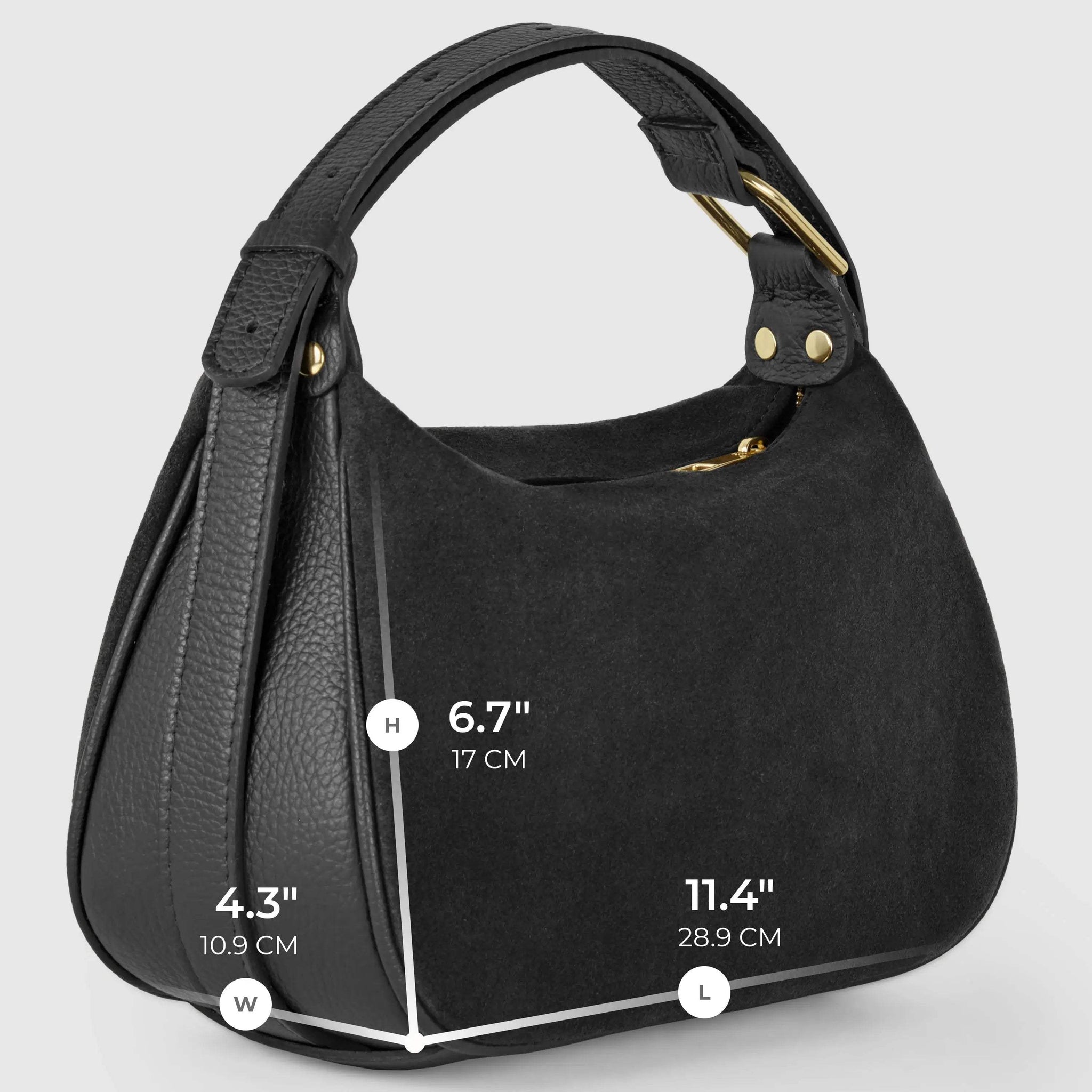 Italian Genuine Suede Crossbody Bag 242265 - TAKEASY - Flyclothing LLC