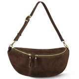 Italian Genuine Suede Crossbody Bag 211955 - TAKEASY - Flyclothing LLC