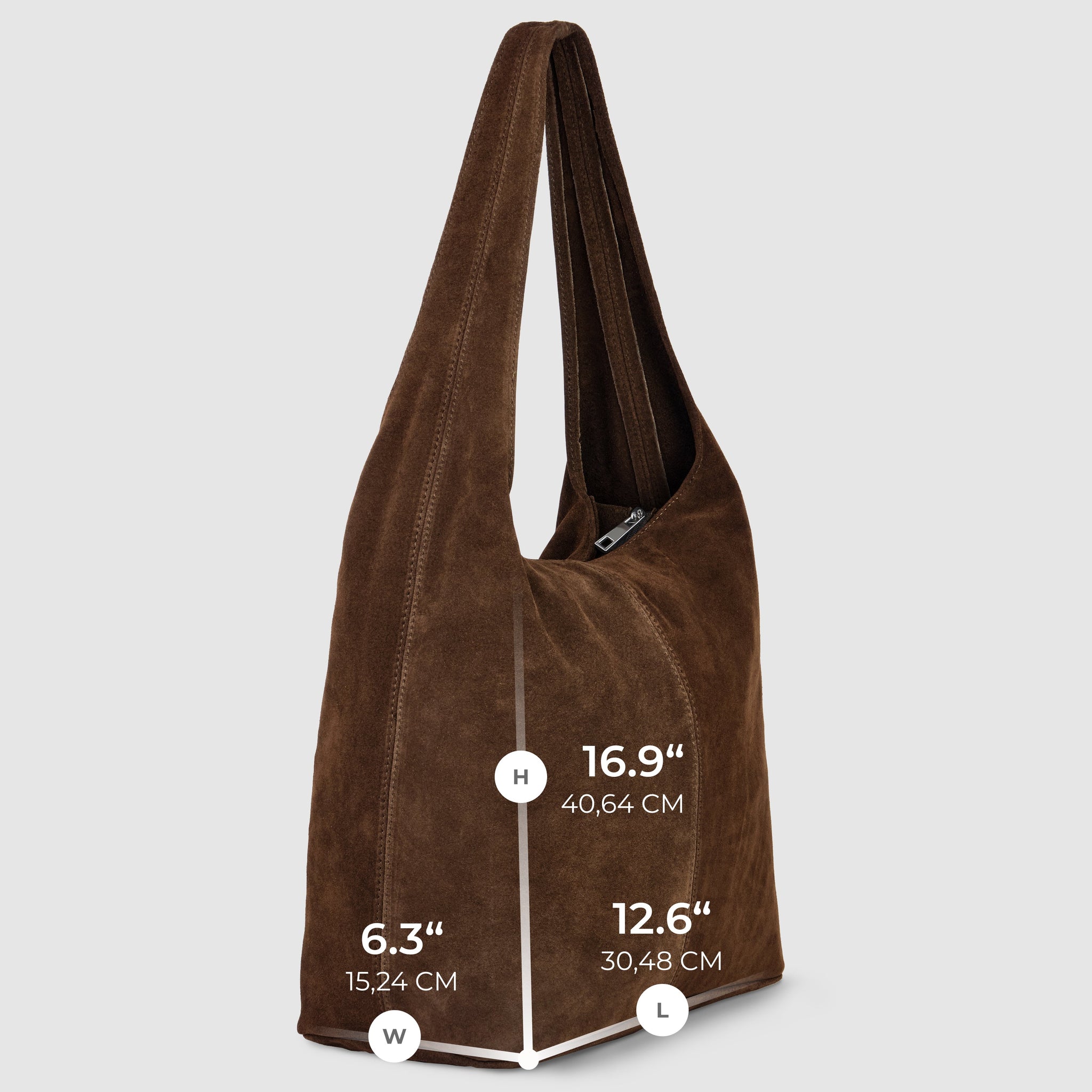 Italian Genuine Suede Hobo Bag 011943 - TAKEASY - Flyclothing LLC