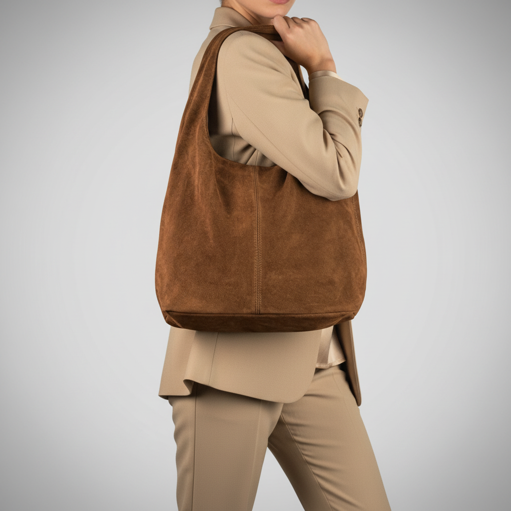 Italian Genuine Suede Hobo Bag 011943 - TAKEASY - Flyclothing LLC