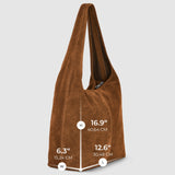 Italian Genuine Suede Hobo Bag 011943 - TAKEASY - Flyclothing LLC