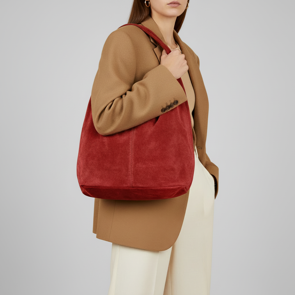 Italian Genuine Suede Hobo Bag 011943 - TAKEASY - Flyclothing LLC