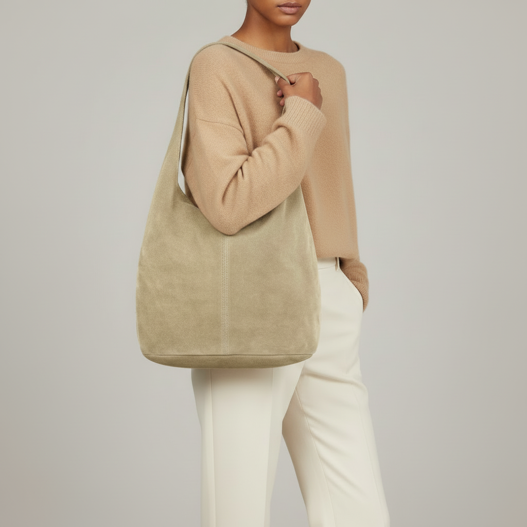 Italian Genuine Suede Hobo Bag 011943 - TAKEASY - Flyclothing LLC