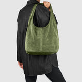 Italian Genuine Suede Hobo Bag 011943 - TAKEASY - Flyclothing LLC