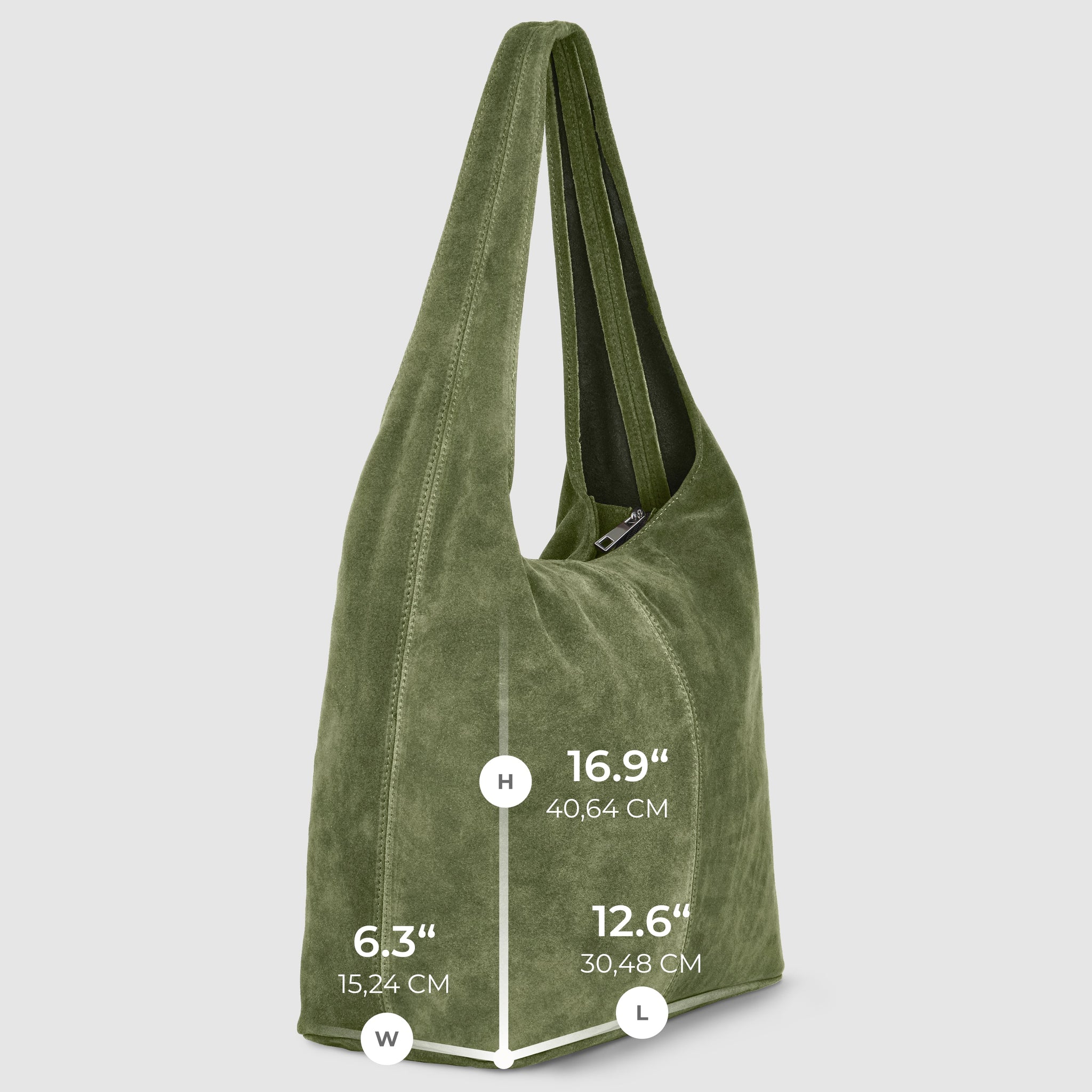 Italian Genuine Suede Hobo Bag 011943 - TAKEASY - Flyclothing LLC